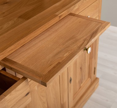 Bufet de bucatarie 3 usi, 3 sertare BAS + 2 usi, 4 sertare SUP, din stejar - Culoare_P061 - LACUIT de la Rustic Butique OUTOPS232BAS+SUP - Culoare_P061 - LACUIT