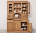 Bufet de bucatarie 3 usi, 3 sertare BAS + 2 usi, 4 sertare SUP, din stejar - Culoare_P061 - LACUIT de la Rustic Butique OUTOPS232BAS+SUP - Culoare_P061 - LACUIT