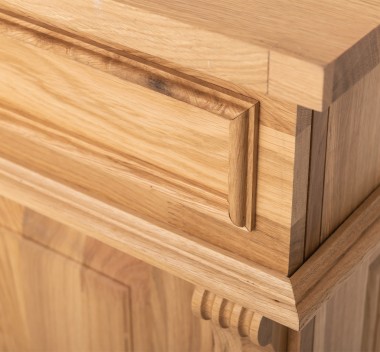 Dulap baie ornamental cu 3 sertare si 1 usa, din stejar, lavoar inclus in pret - Culoare Corp_P061 - Culoare Sertare_P117 - DUBL de la Rustic Butique OUTOPS543 - Culoare Corp_P061 - Culoare Sertare_P117 - DUBLU COLOR