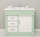 Dulap baie ornamental cu 3 sertare si 1 usa, din stejar, lavoar inclus in pret - Culoare Top_P039 - Culoare Corp_P092 - Culoare  de la Rustic Butique OUTOPS543 - Culoare Top_P039 - Culoare Corp_P092 - Culoare Usi si Sertare_P039 - DUBLU COLOR