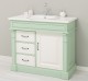 Dulap baie ornamental cu 3 sertare si 1 usa, din stejar, lavoar inclus in pret - Culoare Top_P039 - Culoare Corp_P092 - Culoare  de la Rustic Butique OUTOPS543 - Culoare Top_P039 - Culoare Corp_P092 - Culoare Usi si Sertare_P039 - DUBLU COLOR
