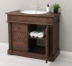 Dulap baie ornamental cu 3 sertare si 1 usa, din stejar, lavoar inclus in pret - Culoare_P111 - LACUIT de la Rustic Butique OUTOPS543 - Culoare_P111 - LACUIT
