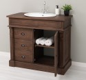 Dulap baie ornamental cu 3 sertare si 1 usa, din stejar, lavoar inclus in pret - Culoare_P111 - LACUIT de la Rustic Butique OUTOPS543 - Culoare_P111 - LACUIT