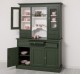 Bufet de bucatarie 3 usi, 3 sertare BAS + 2 usi, 4 sertare SUP, din stejar - Culoare Ext._P115 - Culoare Int._P004 - DUBLU COLOR de la Rustic Butique OUTOPS232BAS+SUP - Culoare Ext._P115 - Culoare Int._P004 - DUBLU COLOR
