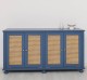 Consola cu 4 usi cu Ratan de la Rustic Butique PS803 - Culoare_P113 - VOPSIT