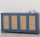 Consola cu 4 usi cu Ratan de la Rustic Butique PS803 - Culoare_P113 - VOPSIT