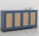 Consola cu 4 usi cu Ratan de la Rustic Butique PS803 - Culoare_P113 - VOPSIT