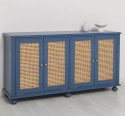 Consola cu 4 usi cu Ratan de la Rustic Butique PS803 - Culoare_P113 - VOPSIT