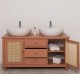 Dulap baie Ratan pentru 2 chiuvete pe blat - lavoarele nu sunt incluse in pret de la Rustic Butique PS800 - Culoare_P112 - VOPSIT