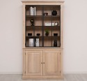 Vitrina eleganta din stejar, cu 2 usi BAS + 2 usi sticla SUP de la Rustic Butique OPS798BAS+SUP - Culoare_P035 - ULEIAT