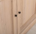 Vitrina eleganta din stejar, cu 2 usi BAS + 2 usi sticla SUP de la Rustic Butique OPS798BAS+SUP - Culoare_P035 - ULEIAT