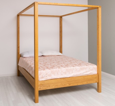 Pat baldachin-180x200 de la Rustic Butique PS789 - Culoare_P002 - CERUIT