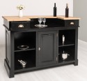 Bar 160cm, blat stejar de la Rustic Butique PS1001-160 - Culoare Top_P061 - Culoare Corp_P150 - DUBLU COLOR
