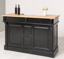 Bar 160cm, blat stejar de la Rustic Butique PS1001-160 - Culoare Top_P061 - Culoare Corp_P150 - DUBLU COLOR