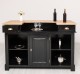 Bar 160cm, blat stejar de la Rustic Butique PS1001-160 - Culoare Top_P061 - Culoare Corp_P150 - DUBLU COLOR