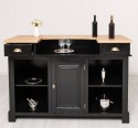 Bar 160cm, blat stejar de la Rustic Butique PS1001-160 - Culoare Top_P061 - Culoare Corp_P150 - DUBLU COLOR