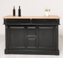 Bar 160cm, blat stejar de la Rustic Butique PS1001-160 - Culoare Top_P061 - Culoare Corp_P150 - DUBLU COLOR