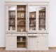 Biblioteca cu 4 usi, 4 sertare BAS + 4 usi sticla SUP, Colectia Directoire de la Rustic Butique PS16BAS + PS72SUP - Culoare Ext._P024 / Culoare Int._P002 - DUBLU COLOR