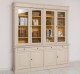 Biblioteca cu 4 usi, 4 sertare BAS + 4 usi sticla SUP, Colectia Directoire de la Rustic Butique PS16BAS + PS72SUP - Culoare Ext._P024 / Culoare Int._P050 - DUBLU COLOR