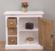 Comoda mica cu 1 usa, 3 sertare de la Rustic Butique PS42 - Culoare Corp_P004 - Culoare Usi si Sertare_P001 - DUBLU COLOR