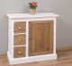 Comoda mica cu 1 usa, 3 sertare de la Rustic Butique PS42 - Culoare Corp_P004 - Culoare Usi si Sertare_P001 - DUBLU COLOR