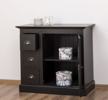 Comoda mica cu 1 usa, 3 sertare de la Rustic Butique PS42 - Culoare_P003 - VOPSIT