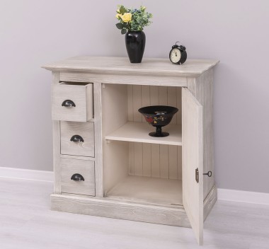 Comoda mica cu 1 usa, 3 sertare de la Rustic Butique PS42 - Culoare_P090 - PERIAT ADANC