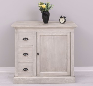 Comoda mica cu 1 usa, 3 sertare de la Rustic Butique PS42 - Culoare_P090 - PERIAT ADANC