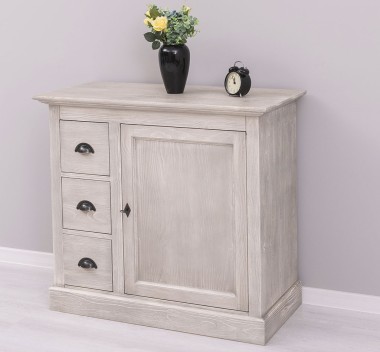 Comoda mica cu 1 usa, 3 sertare de la Rustic Butique PS42 - Culoare_P090 - PERIAT ADANC