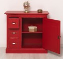 Comoda mica cu 1 usa, 3 sertare de la Rustic Butique PS42 - Culoare_P047A-  VOPSIT ANTICHIZAT