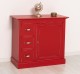 Comoda mica cu 1 usa, 3 sertare de la Rustic Butique PS42 - Culoare_P047A-  VOPSIT ANTICHIZAT