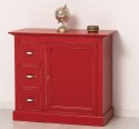 Comoda mica cu 1 usa, 3 sertare de la Rustic Butique PS42 - Culoare_P047A-  VOPSIT ANTICHIZAT