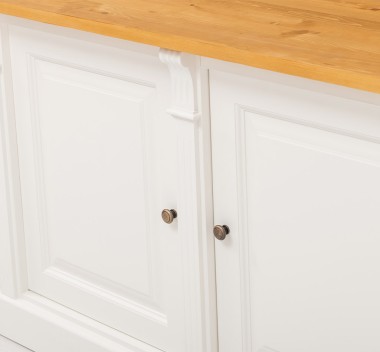 Bufet cu 3 usi, BAS, Colectia Directoire de la Rustic Butique PS73BAS - Culoare Top_P002 - Culoare Corp_P039 - DUBLU COLOR