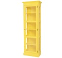 Vitrina cu 1 usa sticla, pereti sticla de la Rustic Butique PS162 - Culoare_P044A - VOPSIT ANTICHIZAT