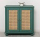 Consola cu 2 usi cu Ratan de la Rustic Butique PS802 - Culoare_P114 - VOPSIT