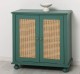 Consola cu 2 usi cu Ratan de la Rustic Butique PS802 - Culoare_P114 - VOPSIT