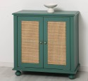 Consola cu 2 usi cu Ratan de la Rustic Butique PS802 - Culoare_P114 - VOPSIT