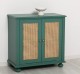 Consola cu 2 usi cu Ratan de la Rustic Butique PS802 - Culoare_P114 - VOPSIT