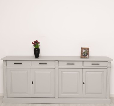 Bufet cu 4 usi si 4 sertare, Colectia Directoire de la Rustic Butique PS16BAS - Culoare_P010 - VOPSIT