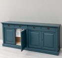 Bufet cu 4 usi si 4 sertare, Colectia Directoire de la Rustic Butique PS16BAS - Culoare Ext._P051 / Culoare Int._P025 - DUBLU COLOR