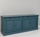 Bufet cu 4 usi si 4 sertare, Colectia Directoire de la Rustic Butique PS16BAS - Culoare Ext._P051 / Culoare Int._P025 - DUBLU COLOR