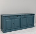 Bufet cu 4 usi si 4 sertare, Colectia Directoire de la Rustic Butique PS16BAS - Culoare Ext._P051 / Culoare Int._P025 - DUBLU COLOR