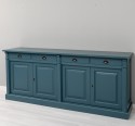 Bufet cu 4 usi si 4 sertare, Colectia Directoire de la Rustic Butique PS16BAS - Culoare Ext._P051 / Culoare Int._P025 - DUBLU COLOR