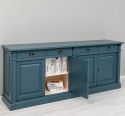 Bufet cu 4 usi si 4 sertare, Colectia Directoire de la Rustic Butique PS16BAS - Culoare Ext._P051 / Culoare Int._P025 - DUBLU COLOR