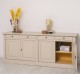Bufet cu 4 usi si 4 sertare, Colectia Directoire de la Rustic Butique PS16BAS - Culoare Ext._P024 / Culoare Int._P050 - DUBLU COLOR