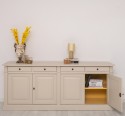 Bufet cu 4 usi si 4 sertare, Colectia Directoire de la Rustic Butique PS16BAS - Culoare Ext._P024 / Culoare Int._P050 - DUBLU COLOR