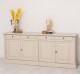 Bufet cu 4 usi si 4 sertare, Colectia Directoire de la Rustic Butique PS16BAS - Culoare Ext._P024 / Culoare Int._P050 - DUBLU COLOR