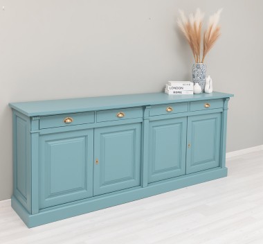 Bufet cu 4 usi si 4 sertare, Colectia Directoire de la Rustic Butique PS16BAS - Culoare_P008 - VOPSIT