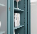 Biblioteca cu 4 usi, 4 sertare BAS + 2 usi sticla, etajera deschisa SUP, Colectia Directoire de la Rustic Butique PS16BAS+PS57SUP - Culoare_P008 - VOPSIT