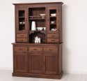 Bufet de bucatarie 3 usi, 3 sertare BAS + 2 usi, 4 sertare SUP, din stejar - Culoare_P081 - LACUIT de la Rustic Butique OUTOPS232BAS+SUP - Culoare_P081 - LACUIT